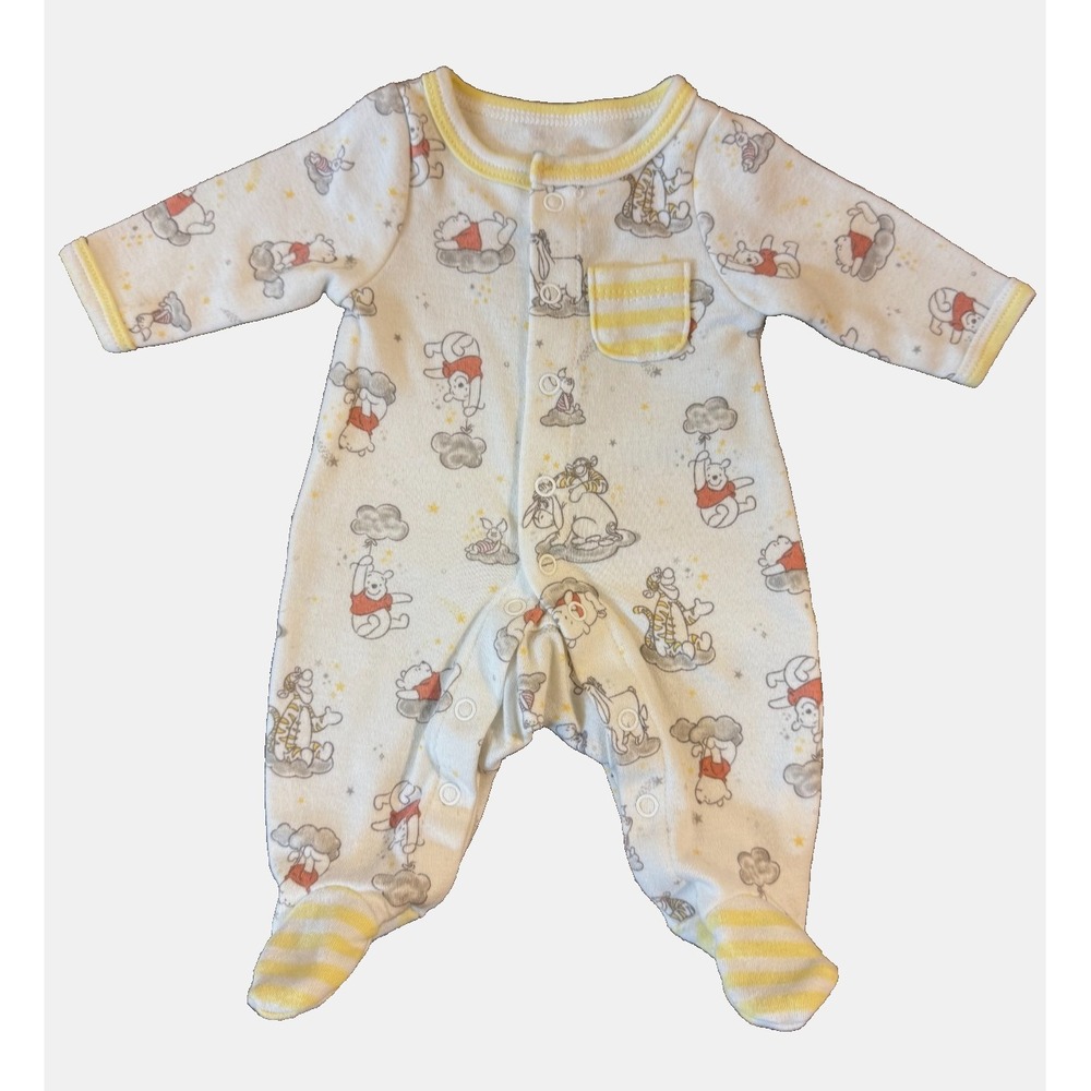 Disney Baby Preemie Sleeper Winnie Pooh Tigger Eeyore Piglet Outfit Boy Girl